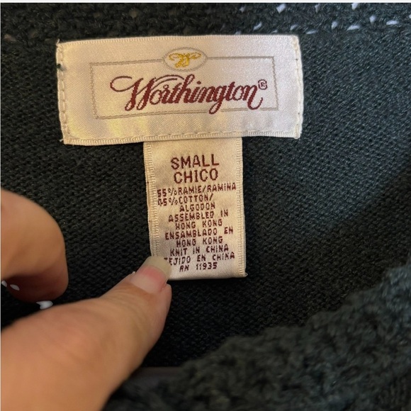 VTG 90s Crochet Floral Cardigan Sweater S Grunge Dark Academia Whimsigoth Boho - Picture 4 of 4